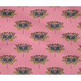 thumbnail image 4 of oneOone Cotton Flex Fabric Lotus Block Printed Craft Fabric BTY 40 Inch Wide, 4 of 4