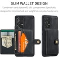 thumbnail image 4 of Case for Samsung Galaxy A53 5G, Detachable Magnetic Wallet Credit Card Slot Kickstand Cover Support Wireless Charging Compatible with Samsung Galaxy A53 5G (Black), 4 of 17