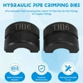 thumbnail image 4 of 2Pcs Hydraulic Pipe Crimping Dies, 16mm TH Pipe Dies for Pex Fittings for Copper Fittings, 4 of 9