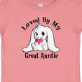 thumbnail image 4 of Inktastic Loved By My Great Auntie Bunny Rabbit Boys or Girls Baby T-Shirt, 4 of 5