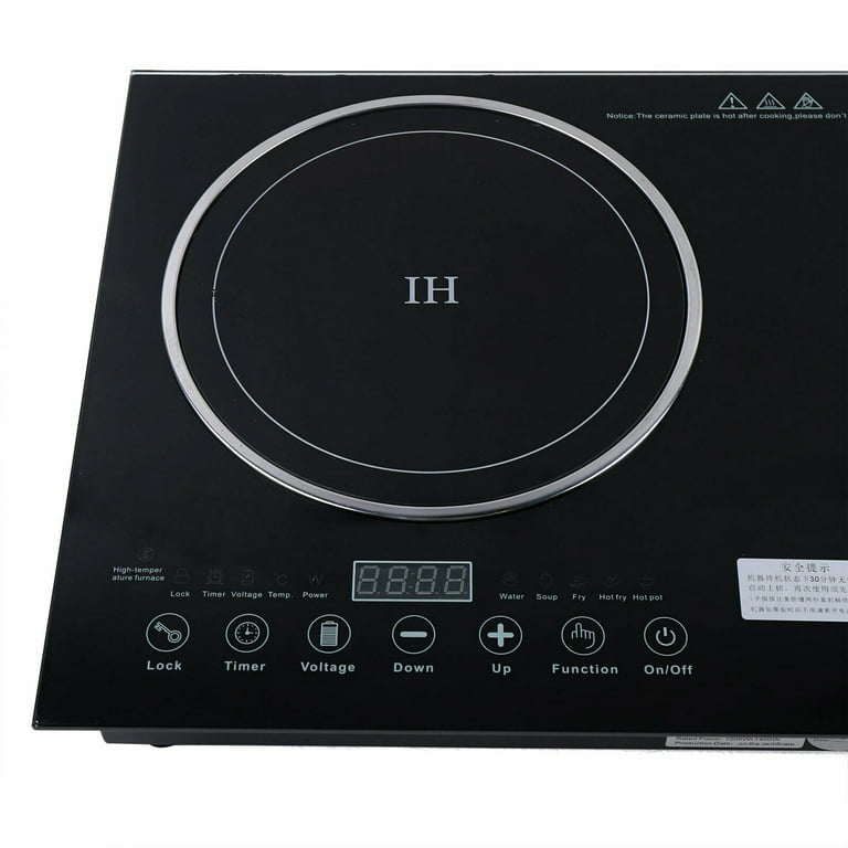 2 Burners Induction Cooktop Electric Hob Cook Top Stove Ceramic Cooktop  110V