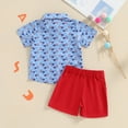 thumbnail image 4 of Okbabeha Baby Boy 4th of July Summer Clothes Outfit Short Sleeve T Shirt Top and Shorts Set Toddler Boy Outfits, 4 of 8