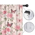 thumbnail image 4 of Blackout Kids Curtains,Flower and Butterfly Childrens Insulated Curtains Set Of 2,Bedroom Essentials,Toddler Room Decor 42"x54"(106x137cm), 4 of 4