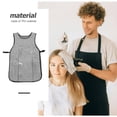 thumbnail image 3 of HEMOTON Black TPU Hair Stylist Apron for Men and Women Waterproof Reusable, 3 of 8