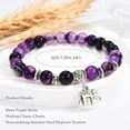 thumbnail image 5 of NICKSUN Elephant Gifts for Women Inspiration Bracelets Get Well Soon Gifts Good Luck Gifts for Her Elephant Jewelry, 5 of 6