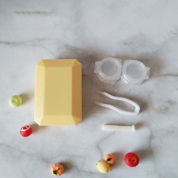 Caja de cosméticos pequeña multicolor con ventosa para dulces, caja de enfermería, caja de cosméticos, estuche para lentes de contacto