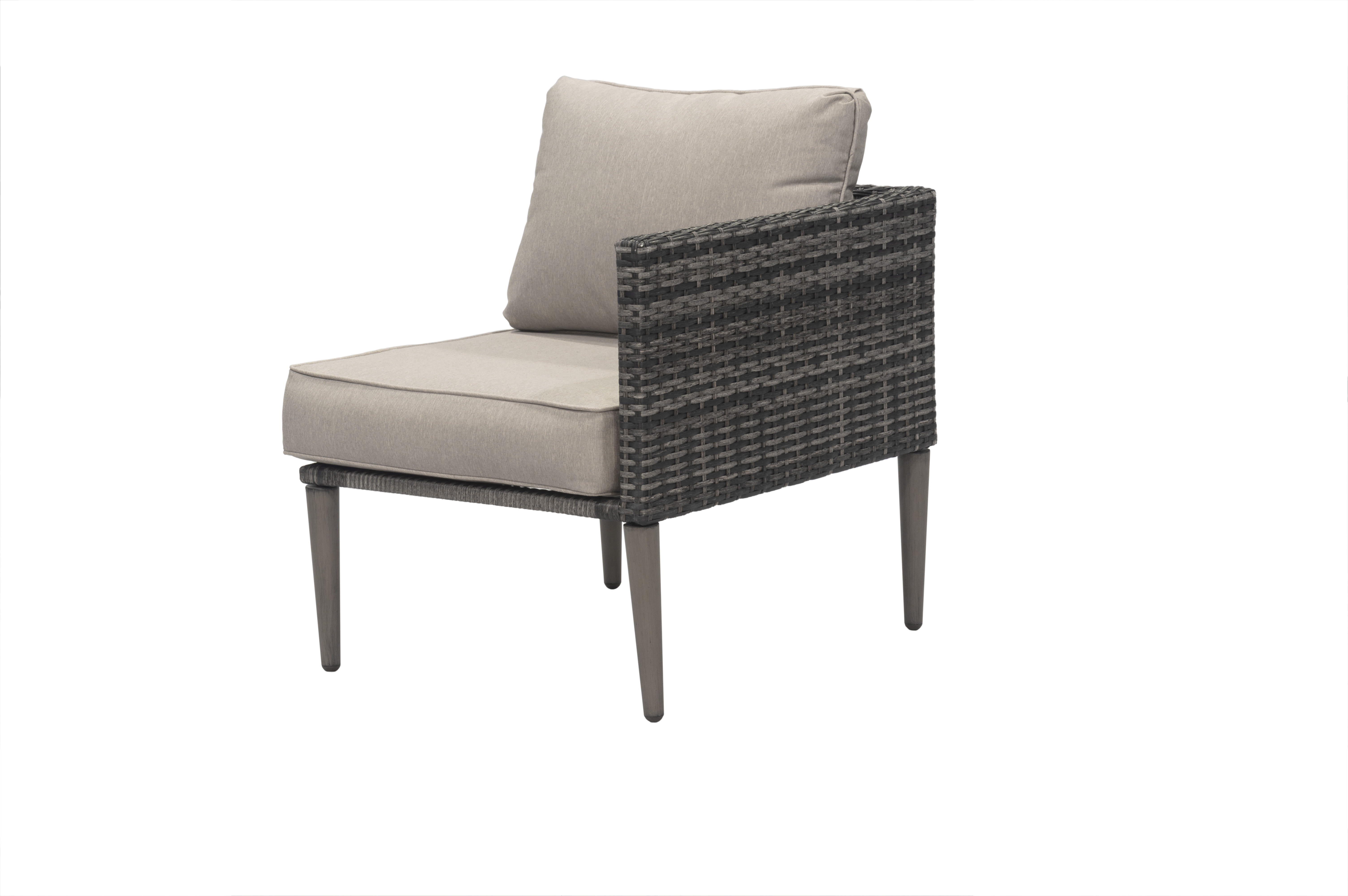 Donglin Outdoor Patio Furniture Sutton Creek 7-Piece Steel Sectional Sofa PE Wicker Rattan Set,Gray - image 6 of 16