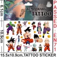 thumbnail image 3 of Pegatinas de tatuaje de Dragon Ball Anime Periphery Son Goku Vegeta, pegatinas de transferencia de agua, calcomanías de dibujos animados para niños, decoración, regalos de cumpleaños, 3 of 4
