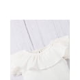 thumbnail image 3 of Bmnmsl Baby Romper Set Infant Ribbed Ruffled Romper Skirt Hair Band, 3 of 6