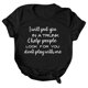 thumbnail image 1 of Gibobby Playera de Manga Corta con Cuello Redondo Mangas Printing T cuello Mujeres O Casual Blouse Loose Tops Short Short Women's Blouse(Negro,XL), 1 of 3