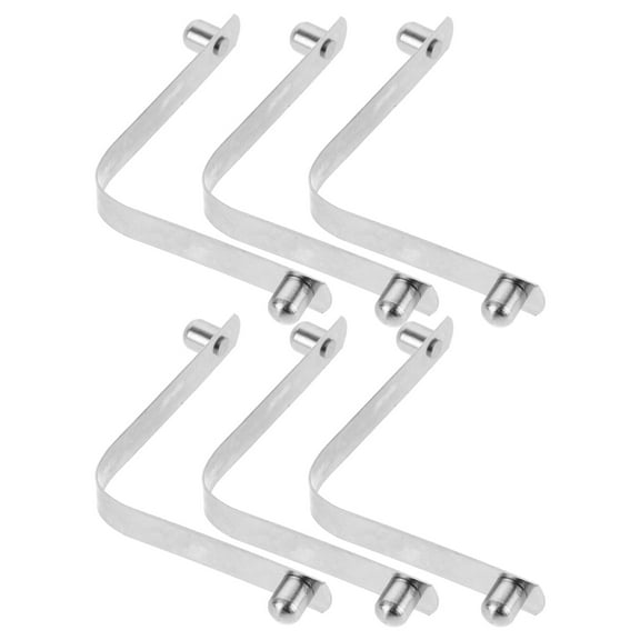 MRLESS 6pcs Swimming Pool Cleaning Tool V Type Clip Stainless Steel Swimming Pool Brush Clips Locking Clip