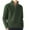 Green, variant on Mens Sweater - Casual Bottoming Solid Color Warm Wool Knit Half Zip Long Sleeve Sweater Jacket, Daily Layering Wear, Soft Wool Blend, Comfortable Outerwear, Men's Clothing