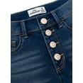 thumbnail image 3 of Jordache Girls Exposed Button Bermuda Shorts, Sizes 4-18 & Plus, 3 of 4