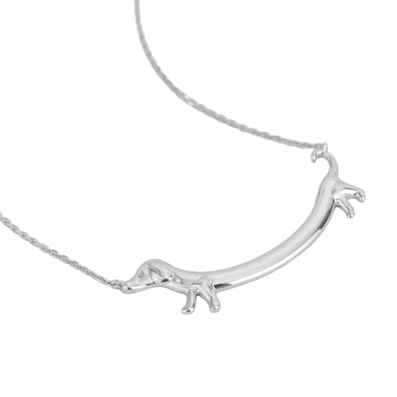 Cute Dachshund Necklace Fashionable and Unique Neckchains Dog Pendant Chain Ornament for Dog Lovers