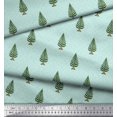 thumbnail image 2 of Soimoi Polyester Crepe Fabric Dot & Tree Block Print Fabric by The Yard 52 Inch Wide, 2 of 3