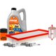 thumbnail image 1 of Kit De Afinación Con Aceite 15W40 Mineral, Bujías Iridio, Filtro De Aire, Filtro De Aceite Y Filtro De Combustible 8 Piezas Compatible con Volkswagen Golf L4 2.0L DE 2000 A 2001, 1 of 1