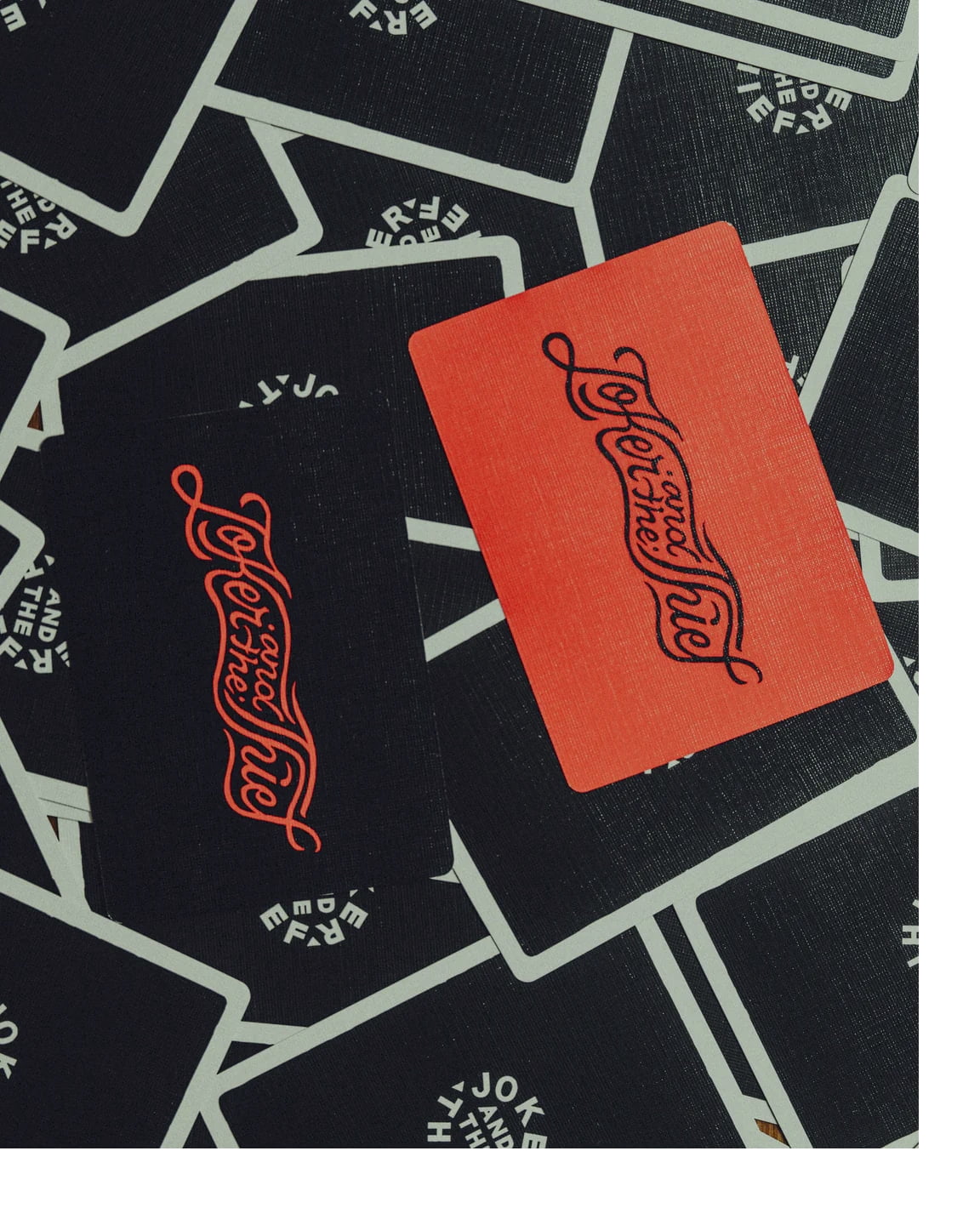 JT Logo 597 (Black Gilded of 150) Playing Cards by Joker and the Thief