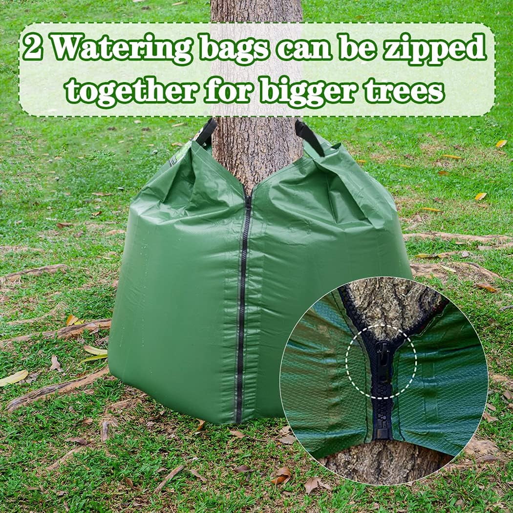 20 Gallon Tree Watering Bags, Reusable, Heavy Duty and Slow Release Gator Bags for Trees, Premium PVC Plant Drip Irrigation Bags,5-8 Hours Releasing Time
