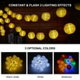thumbnail image 4 of Yeacher 6.5Meters/21.3Ft 30 LEDs Solar Powered Energy Fairy String Lantern Light Lawn Lamp with Constant, 4 of 8