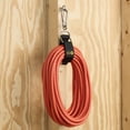thumbnail image 4 of Hook 'n Hang Wrap-It Storage Straps 12" (3 Pack), Heavy Duty Extension Cord Holder for Garage Storage, Black, 4 of 11