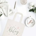 thumbnail image 3 of Gemstone Wifey Wedding Cotton Canvas Tote Bag, 3 of 4