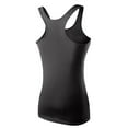 thumbnail image 2 of Women's Yoga Tank Top, Seamless Fitness Sleeveless Shirt, Quick-Dry Racerback Sports Bra Top for Gym, Running, Workout and High-Intensity Training, Breathable Athletic Activewear Top-Black, 2 of 3