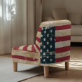 thumbnail image 5 of HELLHERO American Flag Vintage Dustproof Armless Accent Chair Cover with Stain Protection, Anti-Wrinkle Armless Accent Slipper Chair Cover Slipcover, 5 of 8