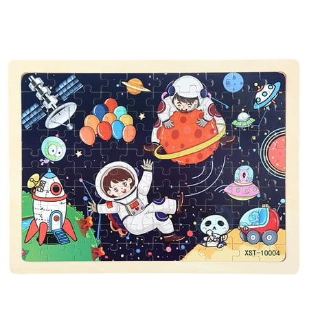 XZNGL Kids Toys Wooden Puzzles Parenting Puzzle 100 Wooden Cartoon