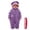 326#Purple, variant on Family Matching Hooded Big Mouth Monster Fleece Jumpsuit For Boys Girls Parent-child Matching Cartoon Loungewear Party Outfit (Add Comb) Purple 130