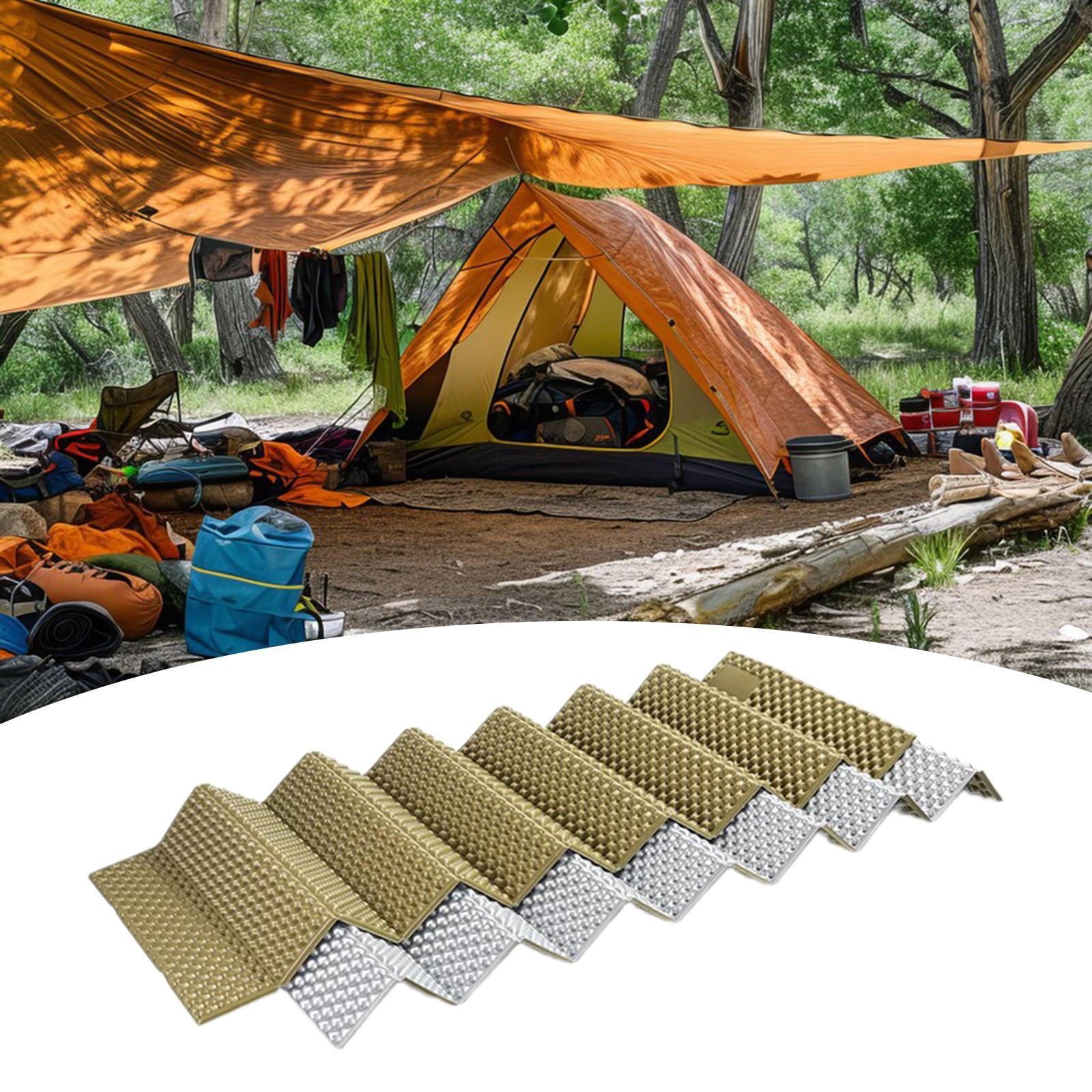 simhoa Camping Pad Mattress Indoor Yoga Mat Foldable Sleeping Pad for Backpacking Outdoor Activities Familys Friends Gatherings Tent Green