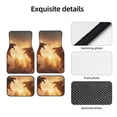 thumbnail image 4 of Honeii Castle Cool Fire Dragon Print Car Foot Mat Four-Piece Set - Front & Rear Universal Car Floor Mats for SUVs, Trucks, Sedans, 4 of 7