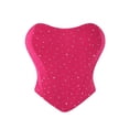 thumbnail image 2 of Shapewear Tummy Control Women Breathable Mesh Elastic Bustier Top Shapewear Camisole Weight Loss Helper Hot Pink S, 2 of 3