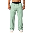 thumbnail image 6 of Men's Lightweight Quick Dry Hiking Running Pants Outdoor Sports Breathable Zipper Pockets Athletic Workout Pants Mint Green 3XL, 6 of 7