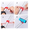thumbnail image 4 of Correas de amarre para montaje en bicicleta multifunción, accesorios de soporte fijo para teléfono móvil, silicona elástica, Color aleatorio, 6 uds., 4 of 5