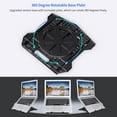 thumbnail image 3 of Portable Laptop Riser Stand Foldable Desktop Laptop Holder with 8 Levels Height Adjustment Ergonomic Computer Notebook Stand Bracket for Laptop Tablet 10-15.6 Inches, 3 of 7