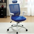 thumbnail image 2 of Contemporary Office Chair, Blue & White Finish, 2 of 2