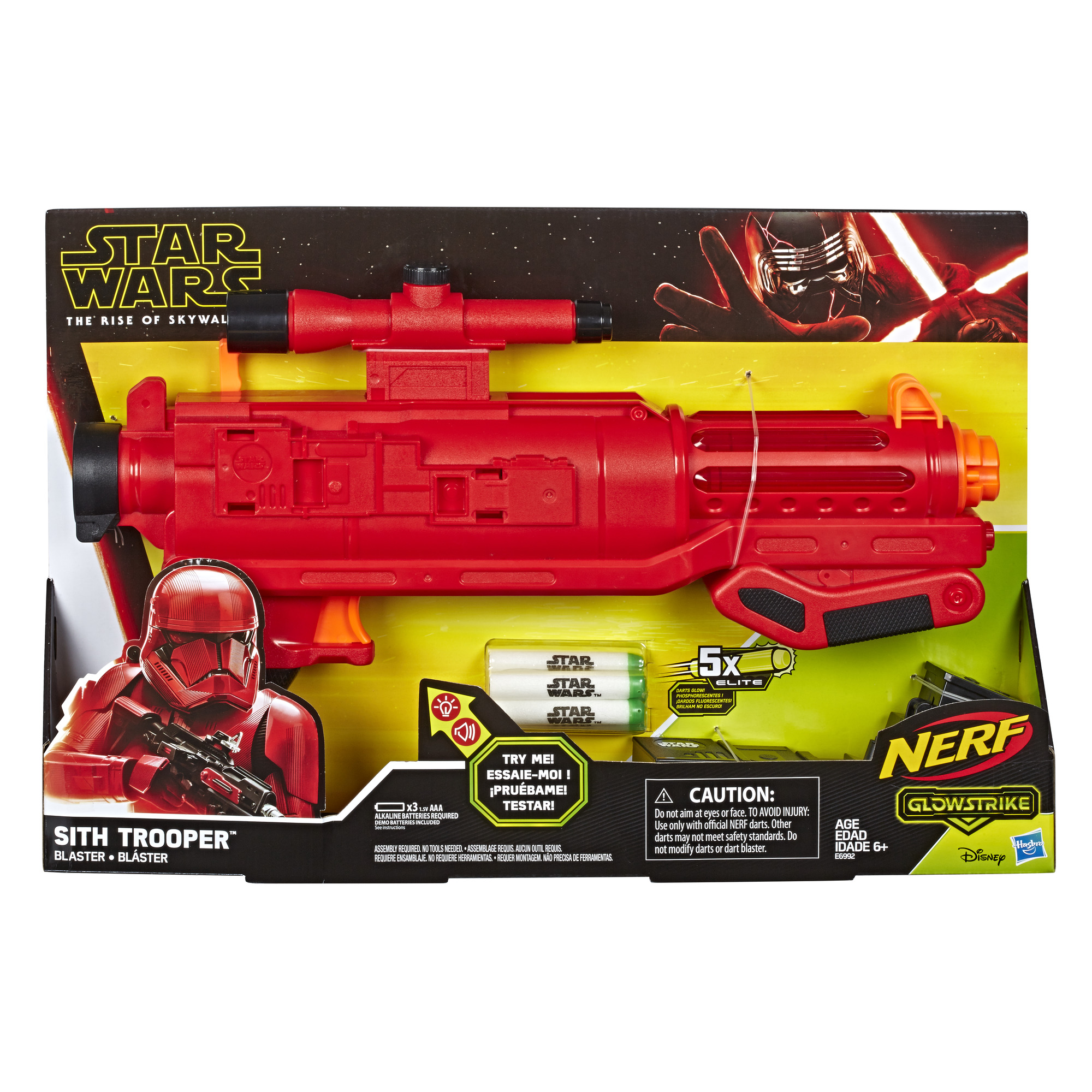 Nerf Star Wars Sith Trooper Blaster, Includes 5 Darts - image 2 of 12