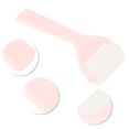 thumbnail image 3 of 1 Pc Rodillo Facial Translúcido para Mujeres para Salón de Belleza Vacaciones Baño Viaje ABS PE Perlas de Hielo Rosa Blanco, 3 of 3