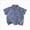 Blue, variant on WXFAZCVU Boys Button Down Shirt Cotton Short Sleeves Summer School Clothes with Pocket Size 2-3 Years