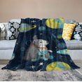 thumbnail image 2 of Shangniulu Flannel blanket, space sloth print cover blanket, soft and warm, suitable for children's sofa bed 50 inches x 60 inches, 2 of 6