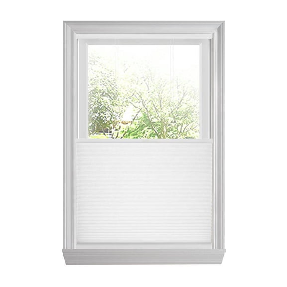 Snow Drift Top Down Bottom Up Cordless Light Filtering Cellular Window Shades-35 in W x 48 in