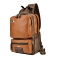 thumbnail image 2 of Bandolera Xtellar De Cuero De Los Hombres Bolso De Hombro Color Marron, 2 of 5