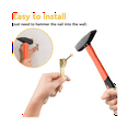 thumbnail image 2 of 130 Pcs Picture Hangers Kit - 30Lb Multipurpose Picture Hanging Hooks Kit Drywall Wooden Wall Picture Hanging Nails, 2 of 6