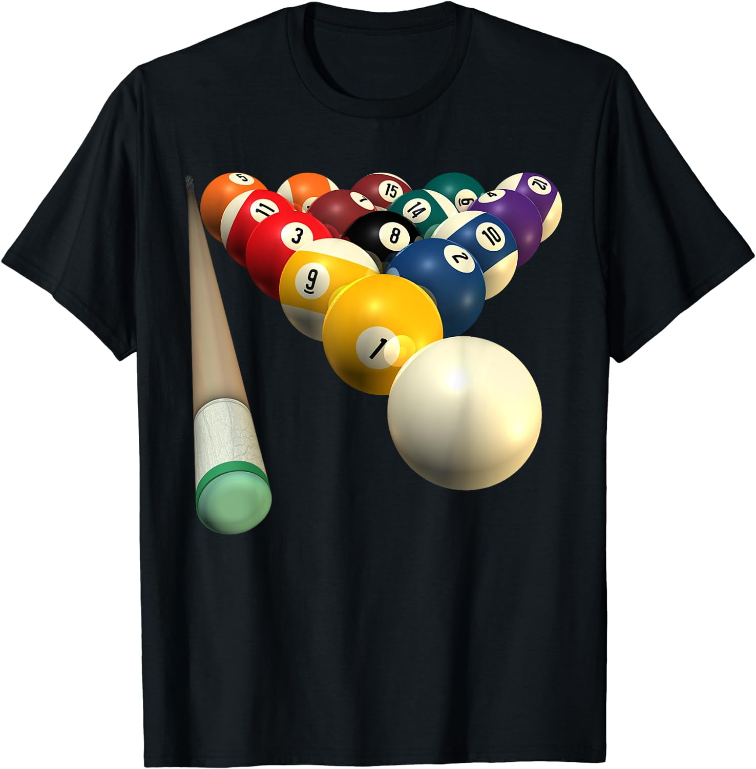 T-Shirt Humoristique "Jeu De Billard Dans Une Piscine" - Cadeau Original Pour Amateurs De Billard Et De Piscine