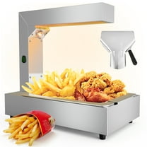 Ktaxon 750W Food Warmer Light, 5.5QT Stainless Steel Heating Lamp for Fries, Pizza, Buffets