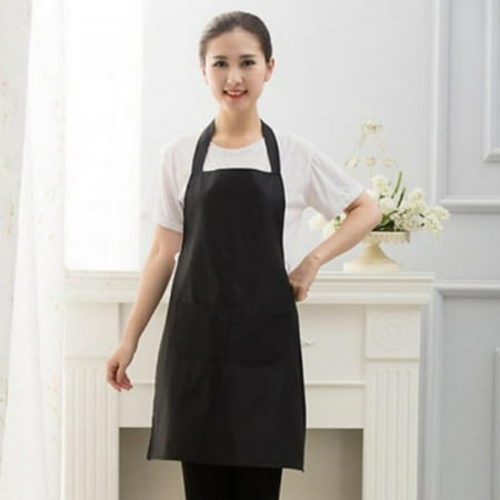 

Hotaey Apron with 2 Large Pockets No Fading Machine Washable Home Kitchen