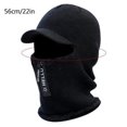 thumbnail image 2 of Sinhoon Men Winter Knitted Hat With Zipper Fur Lined Warm Face Ear Neck Warmer Cap for Outdoor Cycling Black, 2 of 4