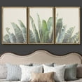 thumbnail image 3 of wall26 Framed Canvas Print Wall Art Set Tropical Jungle Banana Leaf Collage Nature Floral Digital Art Modern Art Rustic Botanical Relax/Calm for Living Room, Bedroom, Office - 16"x24"x3 NAT, 3 of 5