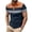 Orange, variant on WREESH Men's Color Block Henley Shirts Casual T-Shirt with a Turndown Collar and Short Sleeve in a Trendy Color Block Pattern Green