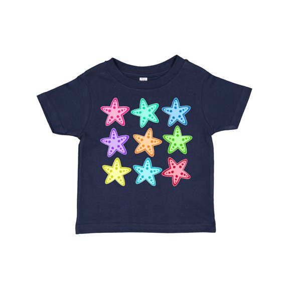 Inktastic Starfish in Rainbow Colors Boys or Girls Toddler T-Shirt